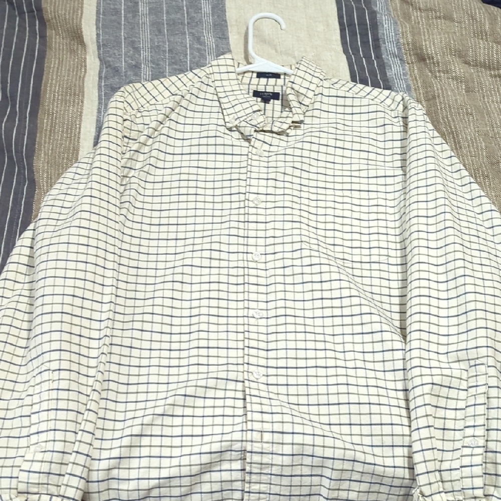 J. Crew Cream Casual Button Down Shirt
